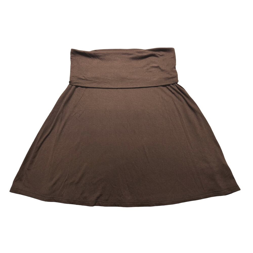 Y2K Old Navy Brown Fold-Over Skirt Size Small
